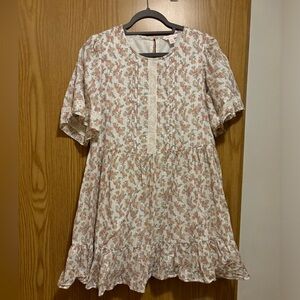 Joe Fresh x Jillian Harris floral dress, lace detail S.